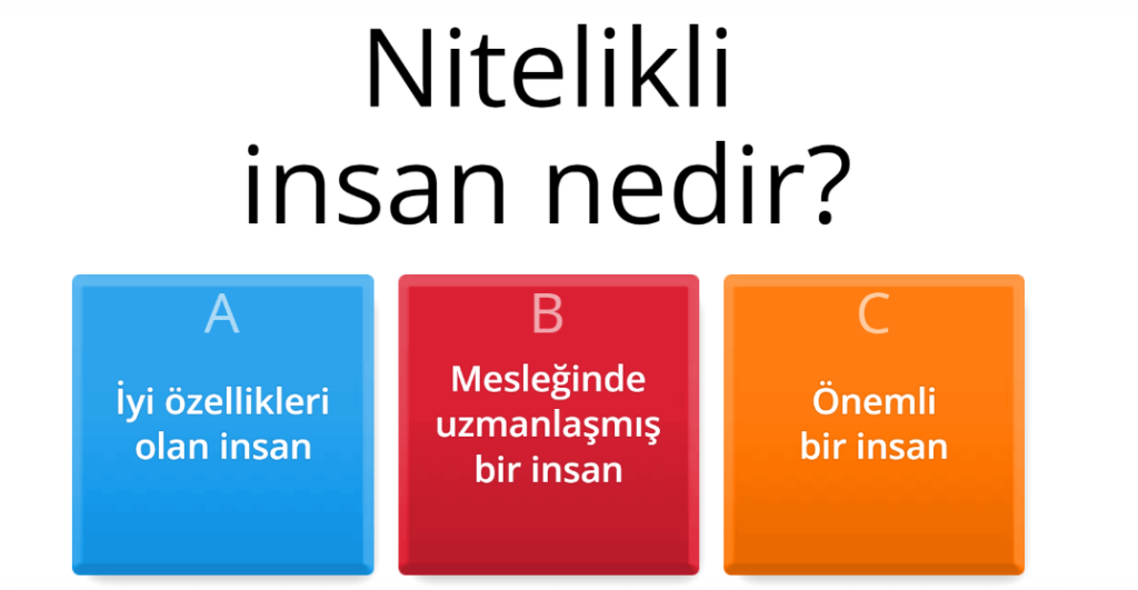 nitelikli insan nedir ve özellikleri